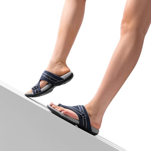 VIP Women's Summer Slide Sandals, Navy Size 9