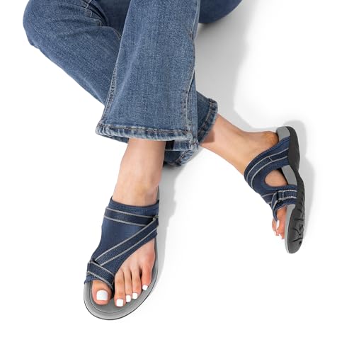 VIP Women's Summer Slide Sandals, Navy Size 9