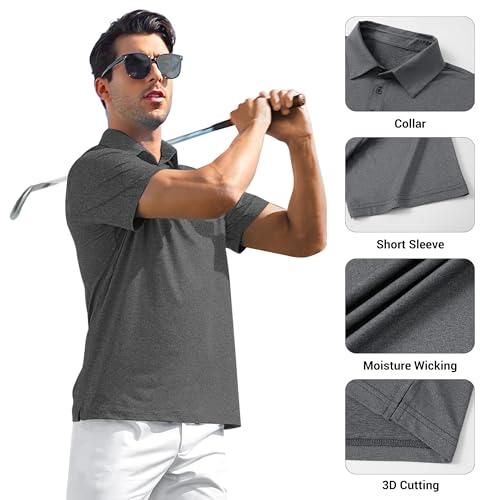 Men's VIP Quick-Dry Athletic Polo Shirts