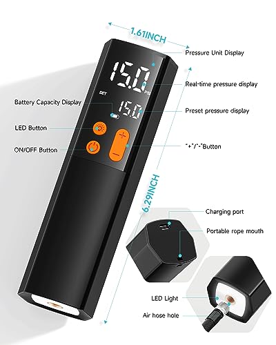 Electric Ball Pump with Inflation, Deflation & Pressure Gauge