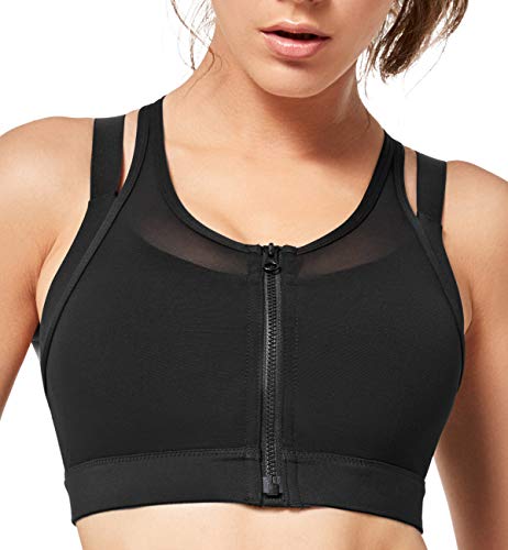 Yvette Front Closure High Impact Running Sports Bra