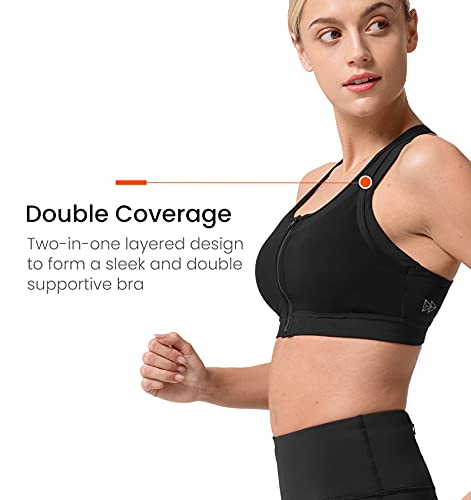 Yvette Front Closure High Impact Running Sports Bra