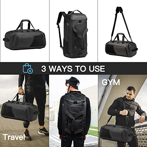 Waterproof Gym Duffle Bag with Shoes Compartment