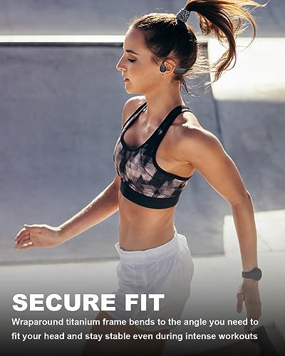 Bone Conduction Wireless Sports Headphones for Running and Cycling