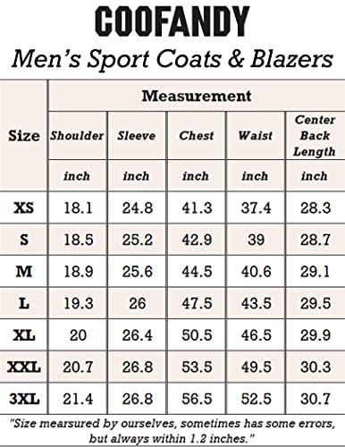 COOFANDY Men's VIP Lightweight Slim Fit Blazer (Black)