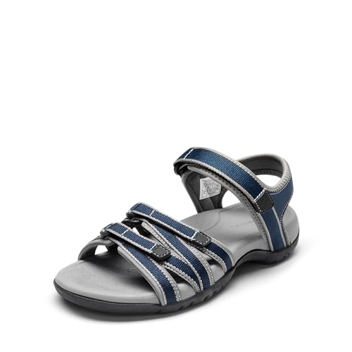 VIP Hiking Sandal with Adjustable Strap, Size 7, Navy