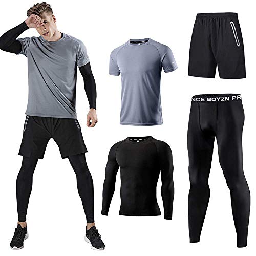 Holure VIP Men's Pack of 4 Athletic Gym Suits