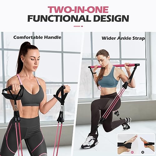 VIP Portable Pilates Bar Kit with Resistance Bands