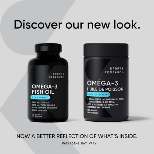 Triple Strength Omega 3 Fish Oil Capsules 180ct