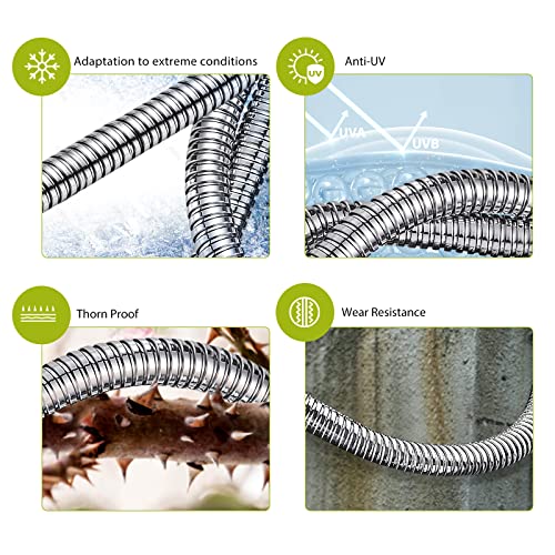 VIP Metal Garden Hose 100ft with 10 Spray Functions