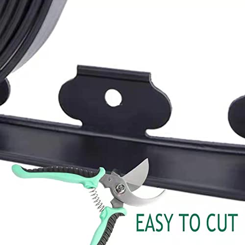 40ft Black Garden Landscape Edging with Spikes - 2