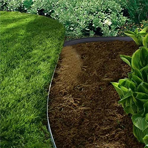 40ft Black Garden Landscape Edging with Spikes - 2