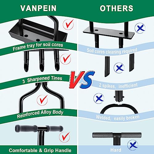 VIP Lawn Aerator Tool with 3 Hollow Slots