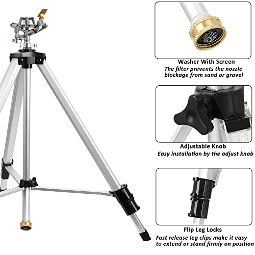 VIP Metal Pulsating Sprinkler on Tripod Base