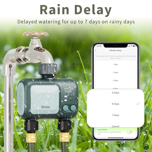 Diivoo WiFi Sprinkler Timer: Smart Irrigation for VIPs