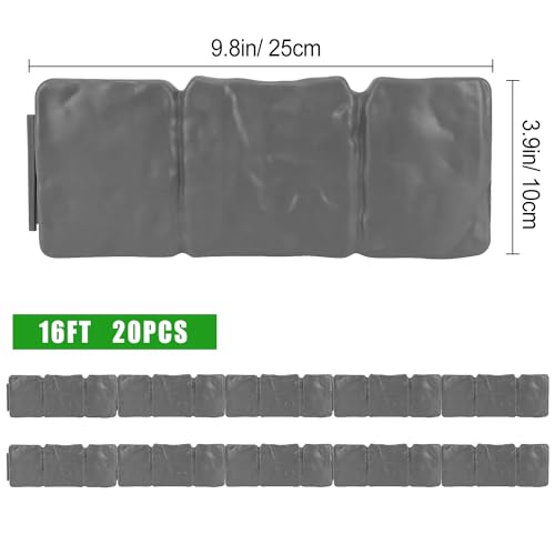 Stone Effect Plastic Garden Edging Border, No Dig