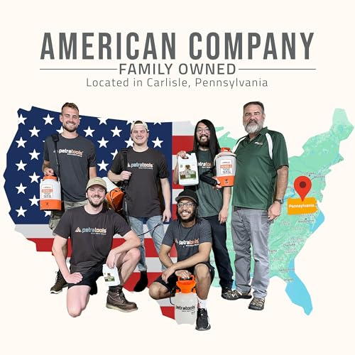 PetraTools 2 Gallon Battery Powered Garden Sprayer