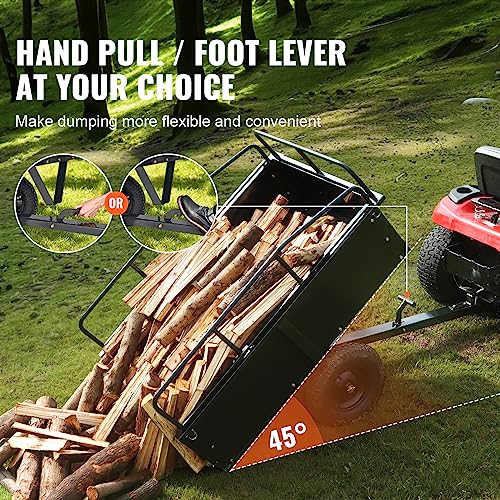 VEVOR VIP ATV Trailer - Heavy Duty Steel, 750 lbs, 15 Cubic Feet