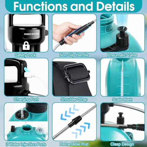 VIP Electric Garden Sprayer, Battery Powered, 2 Gallon