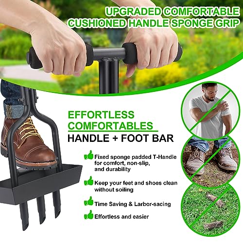 VIP Lawn Aerator with Soil Core Storage Tray