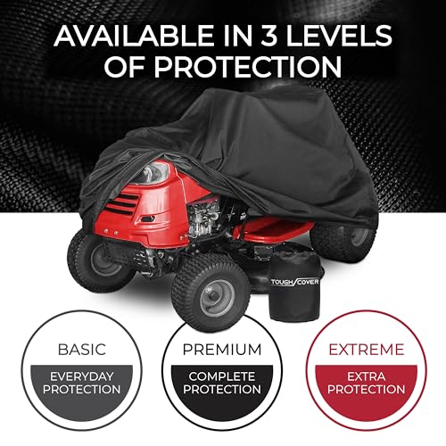 Universal Fit Heavy-Duty Lawn Tractor Cover, 600D VIP