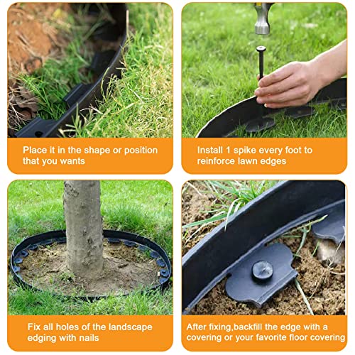 33ft No Dig Garden Landscape Edging Kit VIP Shop