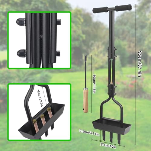 VIP Lawn Aerator with Soil Core Storage Tray