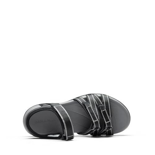 VIP Womens Hiking Sandal with Adjustable Strap, Black