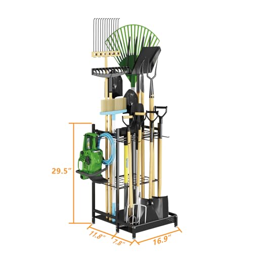 VIP Garden Tool Holder Stand Organizer for Garage
