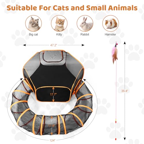 Odoland VIP Cat Tunnel and Enclosure Set