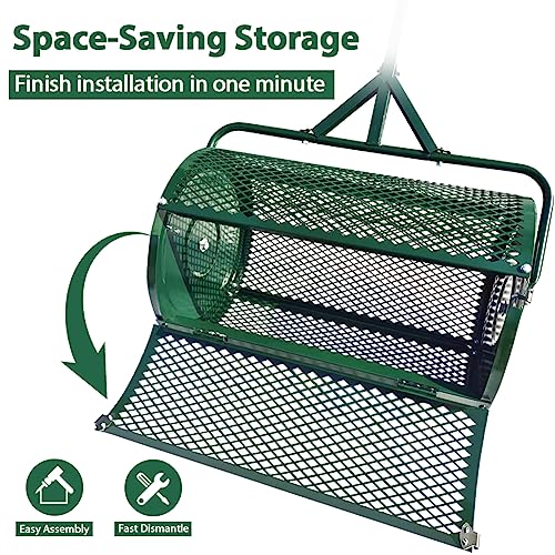 VIP Carivia Garden Peat Moss Roller with Adjustable Handle