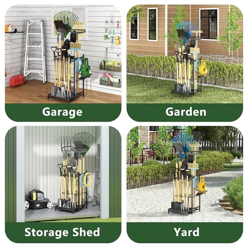 VIP Garden Tool Holder Stand Organizer for Garage