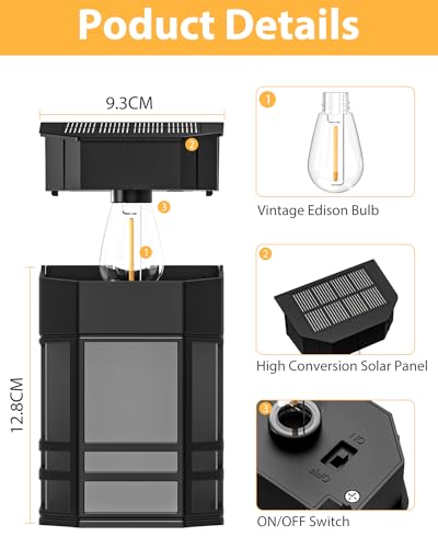 6 Pack Solar Fence Lights for VIP Outdoor Parties