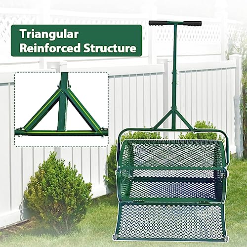 VIP Carivia Garden Peat Moss Roller with Adjustable Handle