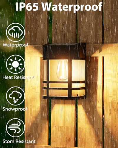 6 Pack Solar Fence Lights for VIP Outdoor Parties