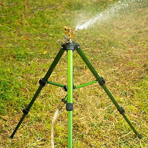 VIP Impact Sprinkler on Tripod Base, Brass Head
