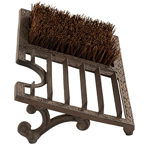 MyGift Rustic Cast Iron Shoe Scrubber for Outdoors