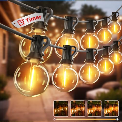 VIP Outdoor String Lights Set with Timer & Dimmer