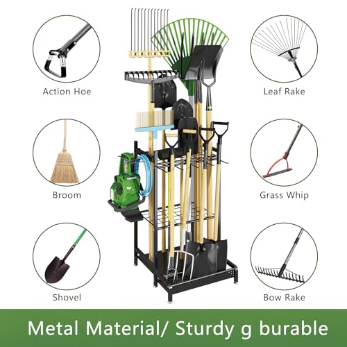 VIP Garden Tool Holder Stand Organizer for Garage