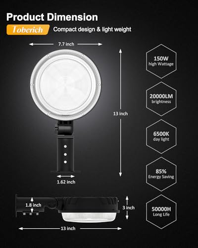Barn LED Light, 150W Dusk to Dawn Security