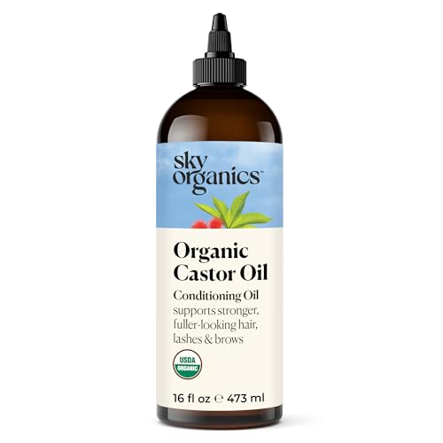 Sky Organics Castor Oil for Hair, Lashes & Brows