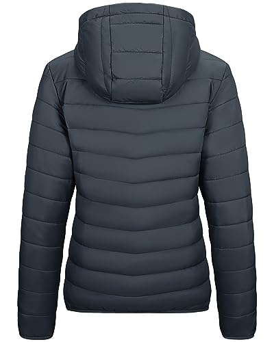 Women's Packable Hooded Puffer Jacket for Outdoor Adventures