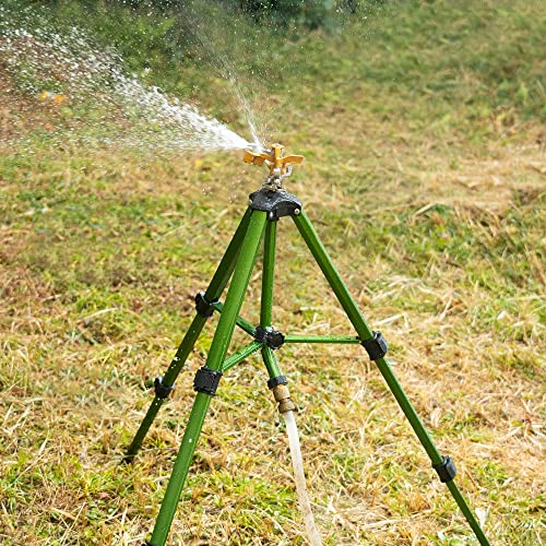 VIP Impact Sprinkler on Tripod Base, Brass Head