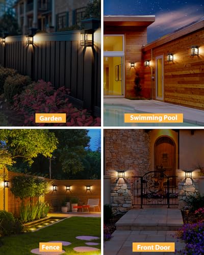 6 Pack Solar Fence Lights for VIP Outdoor Parties