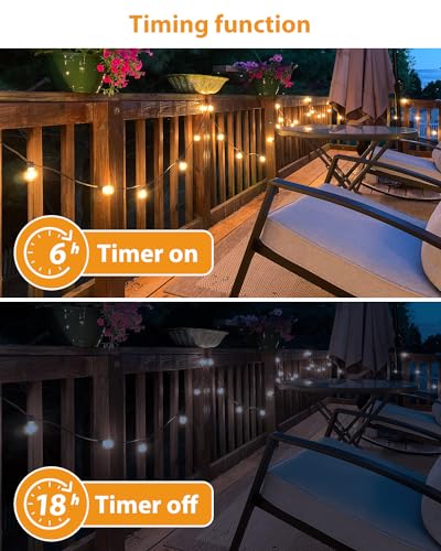 VIP Outdoor String Lights Set with Timer & Dimmer