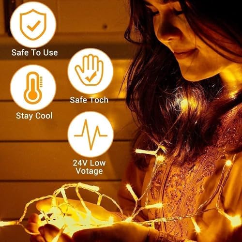 Quntis 1000Leds String Lights Warm White Outdoor Decor