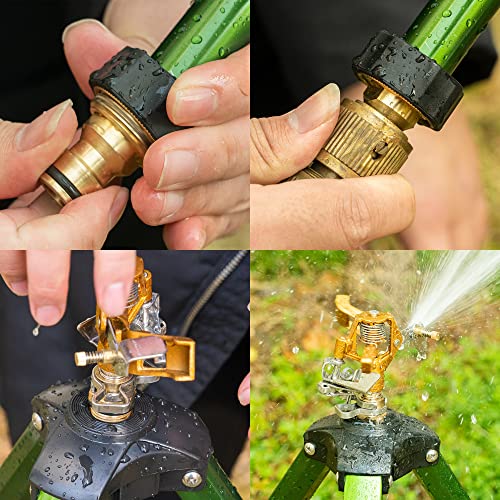 VIP Impact Sprinkler on Tripod Base, Brass Head
