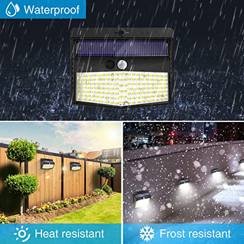8 Pack Solar Motion Sensor Outdoor Security Lights