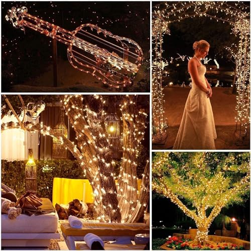 Quntis 1000Leds String Lights Warm White Outdoor Decor