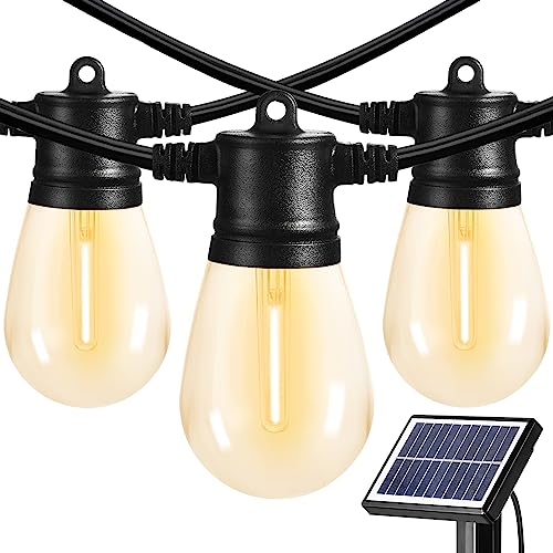 SUNTHIN 48ft Solar Patio Lights with USB Rechargeable